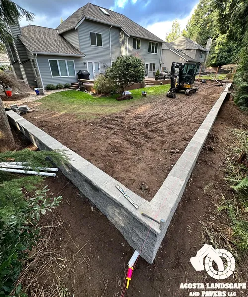 Retaining Wall & Fencing Project